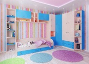 Модульная мебель для детей Лада синяя