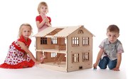 Кукольный домик из натуральных материалов (новый)