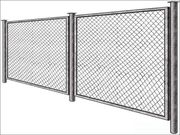 Секции заборные с сеткой-рабицой