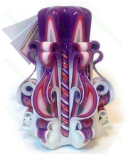 Резные свечи подарочные, высота 13 см.