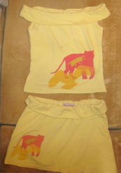 Костюм из топа и юбки