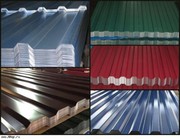 Профилированный лист для забора и крыши крашенный и оцинкованный