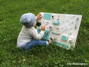 Детская развивающая доска - Бизиборд.