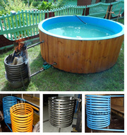 Чем нагреть бассейн на даче, нагревателем Average.