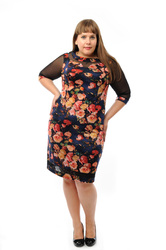 Зимние платья больших размеров оптом