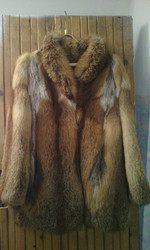 Шуба из лисы ручной работы, пр-во Чехия