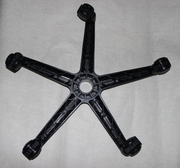 Пятилучие (Крестовина) с колесами для ремонта офисного кресла