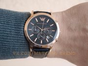 ЧАСЫ EMPORIO ARMANI ЗОЛОТО. КВАРЦЕВЫЙ ХРОНОГРАФ