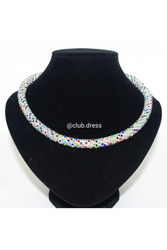 Колье с разноцветными стразами артикул - Артикул: kol_001