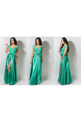 Вечернее платье с элементами кружева артикул - Артикул: Am8020-3