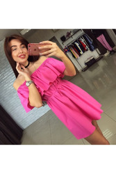 Платье прямого кроя с воланами артикул - Артикул: Am9211-2