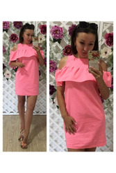 Стильное платье с вырезами на плечах артикул - Артикул: Am9219-1