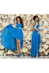 Вечернее платье на одно плечо артикул - Артикул: Am8036-2