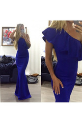 Элегантное платье на одно плечо артикул - Артикул: Ам8042-2