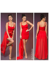 Платье со шлейфом 2в1 артикул - Артикул: Ам8015-3