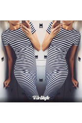 Приталенное платье в полоску артикул - Артикул: Ам9222