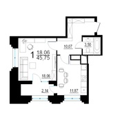 КВАРТИРА №182 КОРПУС 3, ЭТАЖ 24 (Москва, м. Октябрьское Поле)