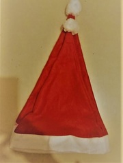 Колпак Санты 30х46 40 г. Оптом