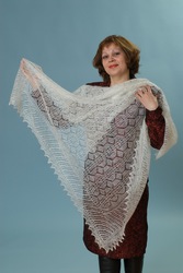 Паутинка (платок) пуховая ажурная 