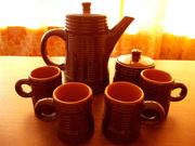 Кофейный севиз фаянсовый