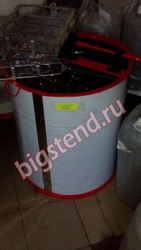 Медогонка 3-х рамочная,  нержавейка,  кассеты оборотные