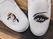 Ортопедическая обувь с индивидуальным принтом ручной работы! 