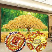 Денежное дерево из блестящих страз и монеток!