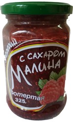 Малина протертая с сахаром